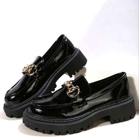 Trendy Comfortable platform Loafers sz 8 - Picture 8 of 10